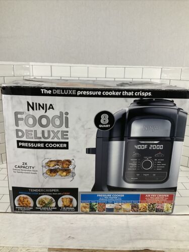 Ninja Foodi Deluxe Pressure Cooker 8 Quart Stainless Steel FD401 (6922747576503)